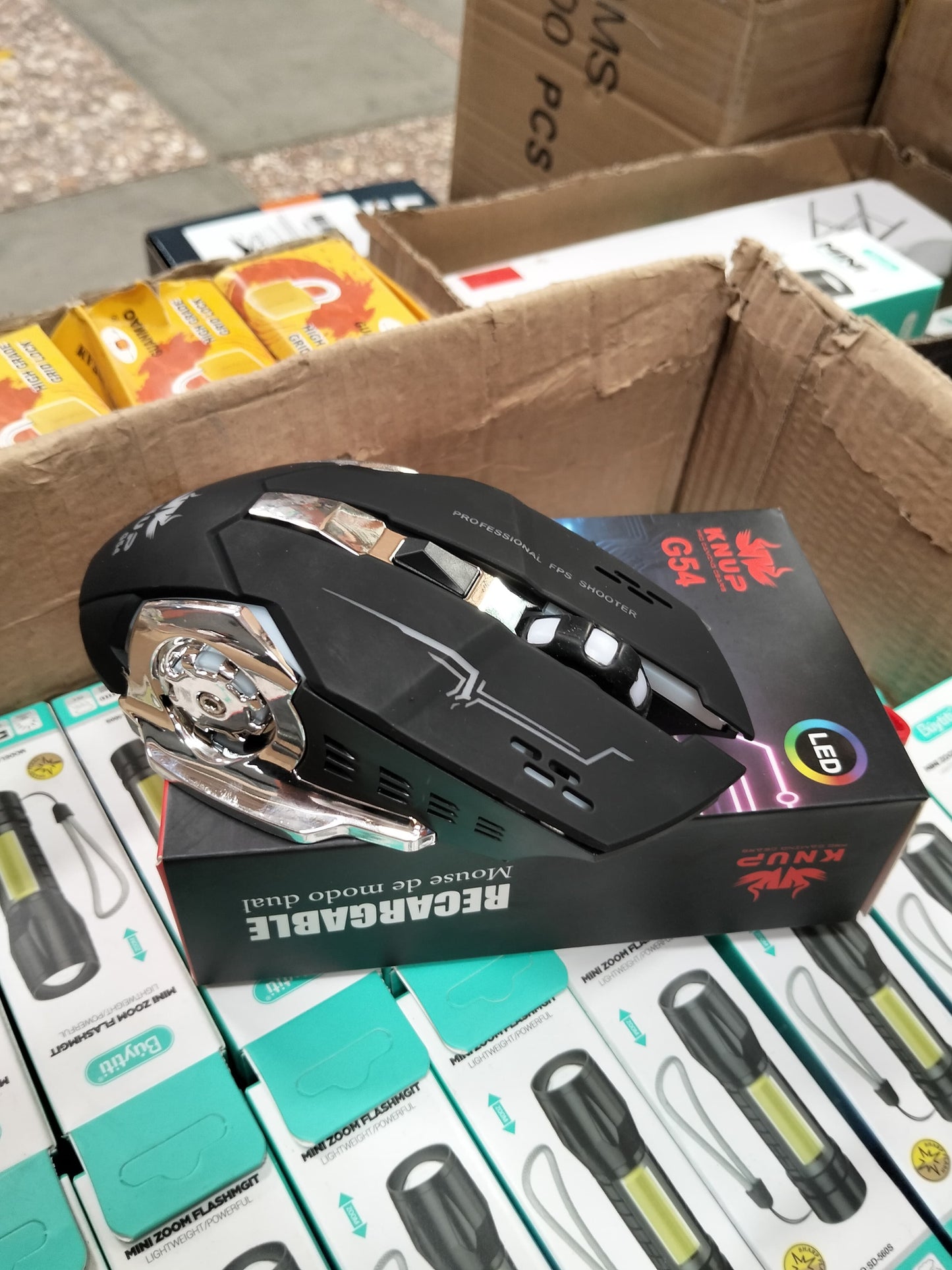 Mouse gamer inalambrico recargable Cod:1433 driver:01