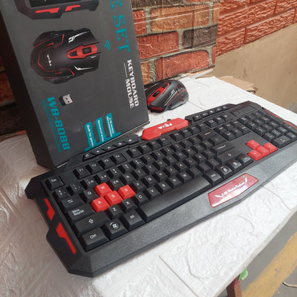 Teclado  Inalambric para Juegos + Mouse  Inalambrico  Negro Cod:3330 Driver :03