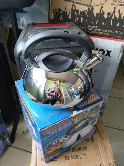Tetera con Silbato acero inoxidable Cod:1312 driver:02