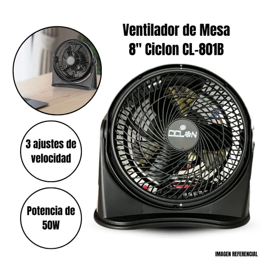 Mini ventilador 8"  50W Cod:6037 driver:03