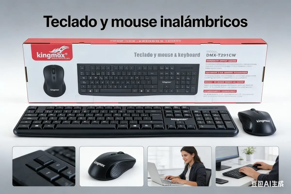 Teclado + Mouse Inalambrico Cod:1447 driver :01