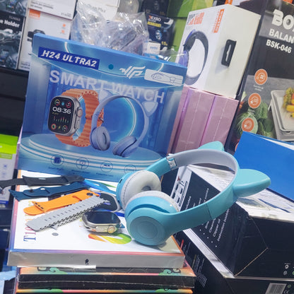 Reloj smartwacht  + audifonos gato bluetooth Cod:5025 Driver :02