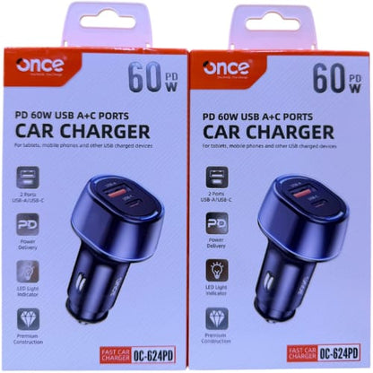 Cigarrera para carro 60W Cod:1594 driver :01