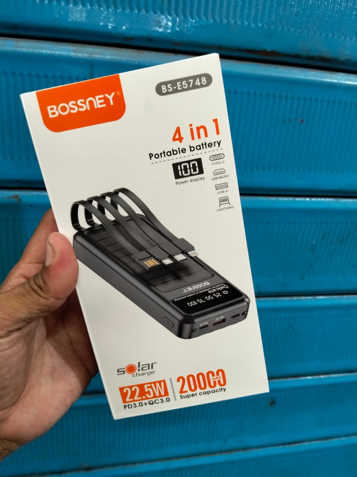 Bateria portatil solar 20000mah Cod:1343 driver:01
