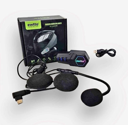 Audifonos bluetooth casco de moto Cod:3241 Driver :02; 01