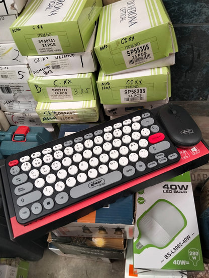 Teclado inalámbrico con mouse inalambrico Cod:1510 driver :01