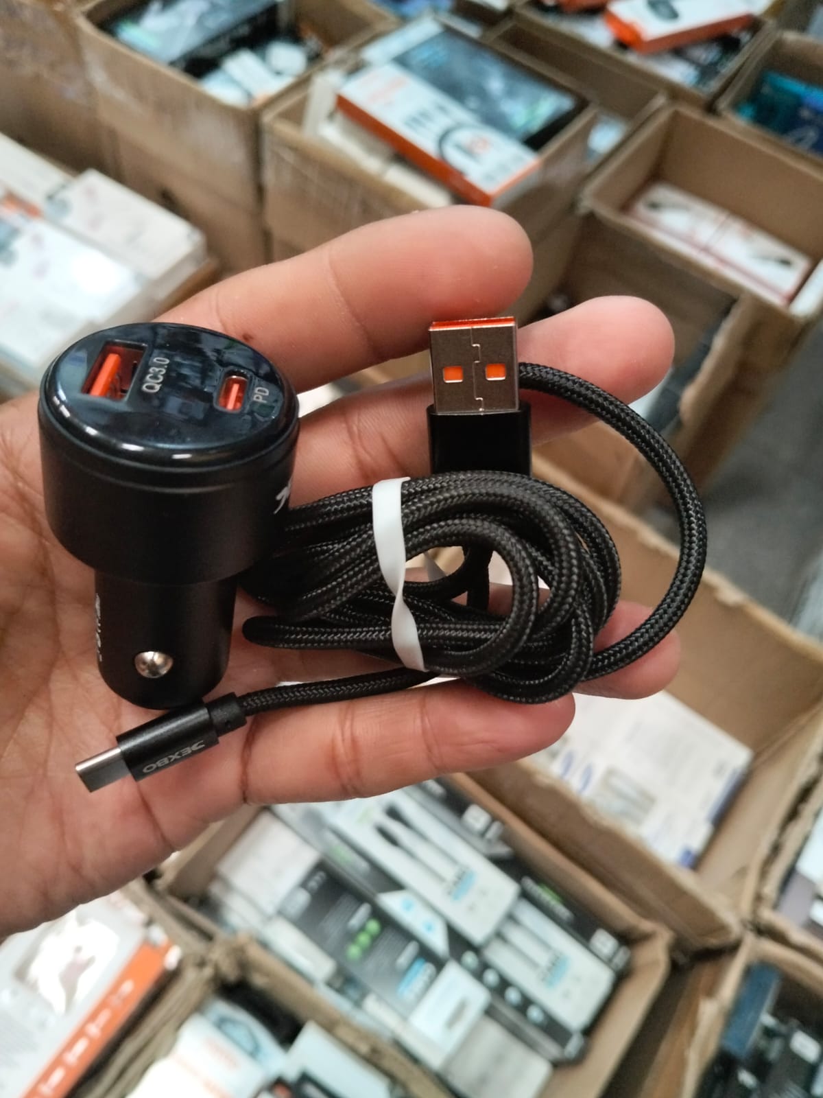 cigarrera cargador de celular para carro 140W  cod:1304 Driver:01