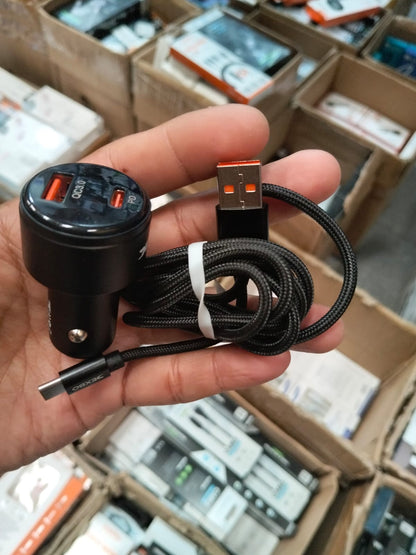 cigarrera cargador de celular para carro 140W  cod:1304 Driver:01