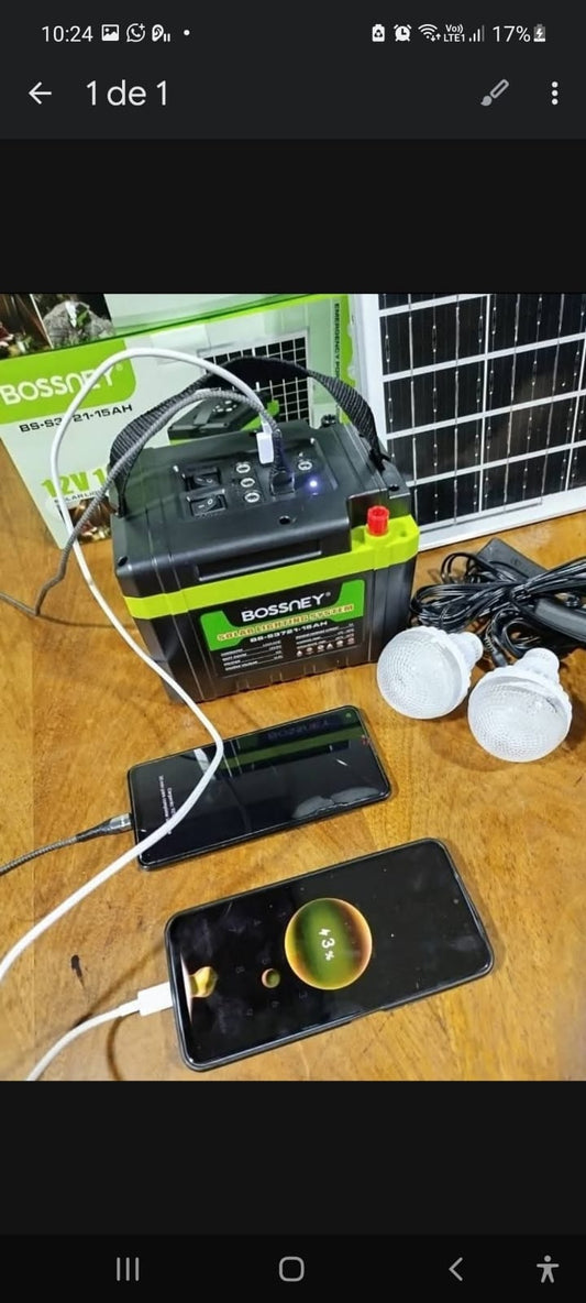 Kit solar con panel con panel solar COD:3155 COD:02,05