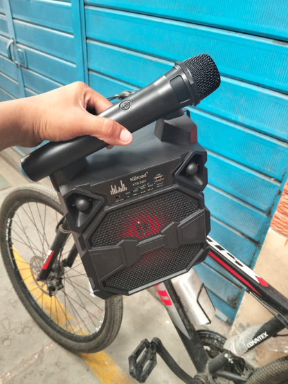 Parlante Bluetooth con microfono karaoke cod:1202 driver :01