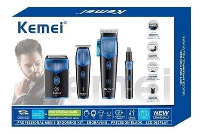 Maquina Cortar Pelo 4  en 1 
Kit Combo Barbero Kemei Cod:3340 Driver :02