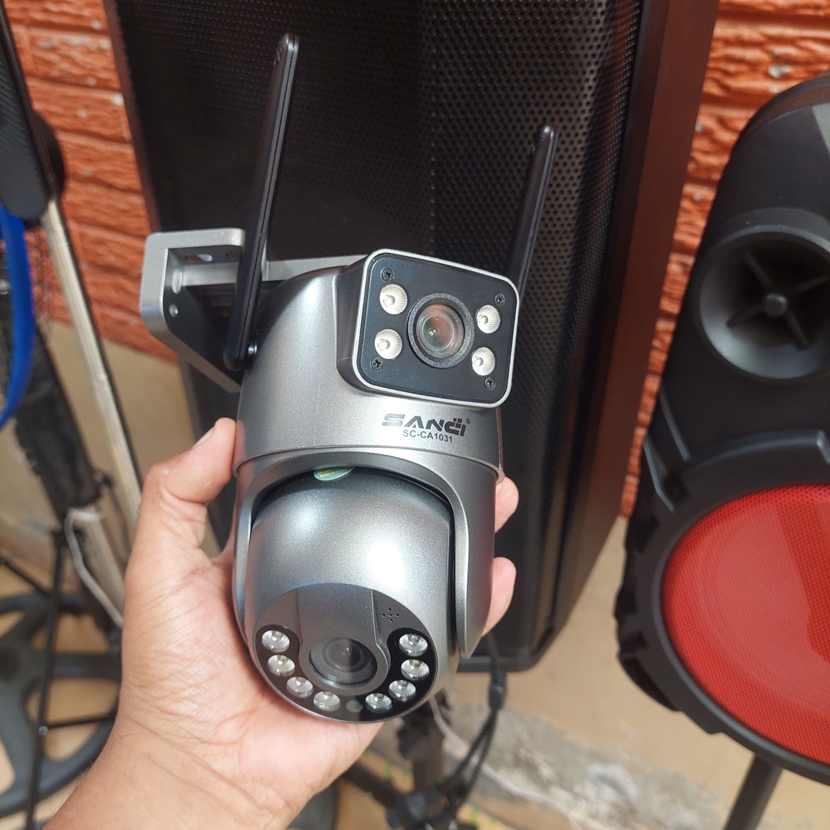 Camara de seguridad doble lente 4K Cod:1451 driver:03