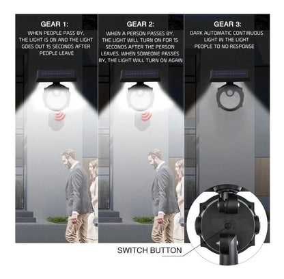 lampara solar de pared con sensor movimiento Cod:1222 driver :01