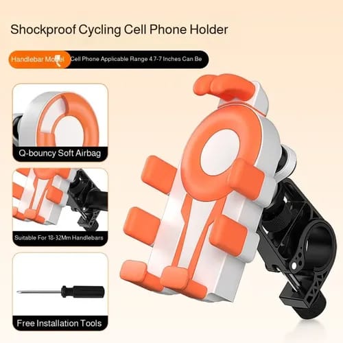 soporte de celular 8 garras para timon de moto Cod:1201 driver :01
