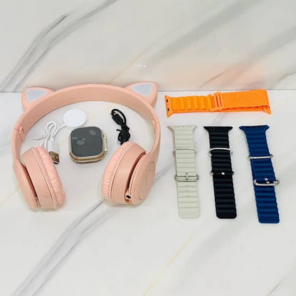 Reloj smartwacht  + audifonos gato bluetooth Cod:5025 Driver :02