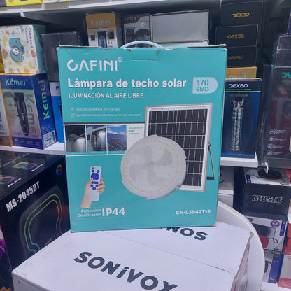 lampara iluminación con panel solar Cod:6076 driver:02