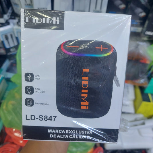 Parlante Bluetooth lidimi con bateria portatil Cod:6082 driver:02