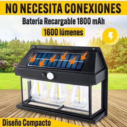 Iluminaria solar pack x 3 focos Cod:1359 driver:01
