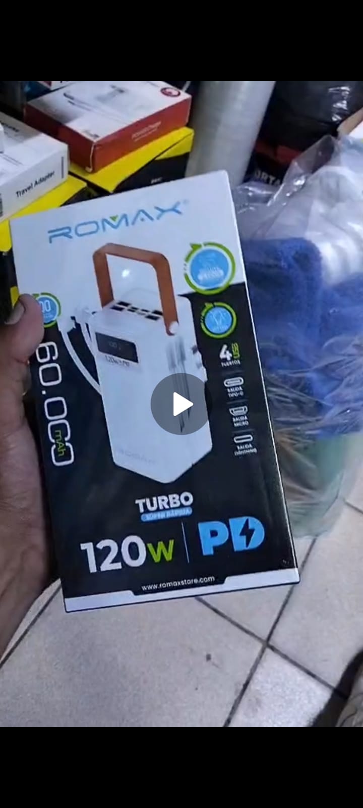 Bateria portatil 60000mah Cod:1478 driver:03, 01