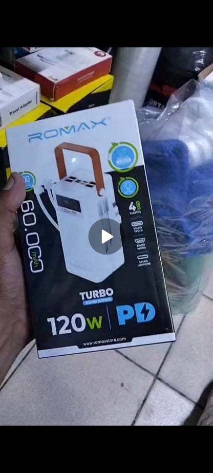 Bateria portatil 60000mah Cod:1478 driver:03, 01