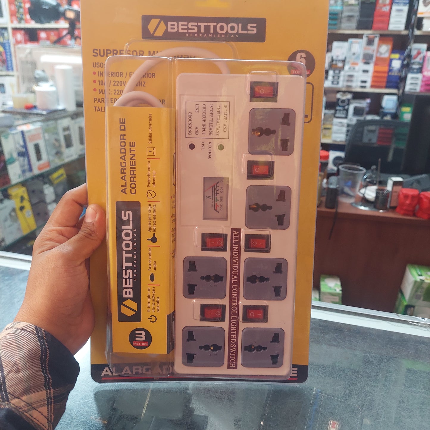 Supresor de picos 6 tomas  Cod:5063 Driver 03