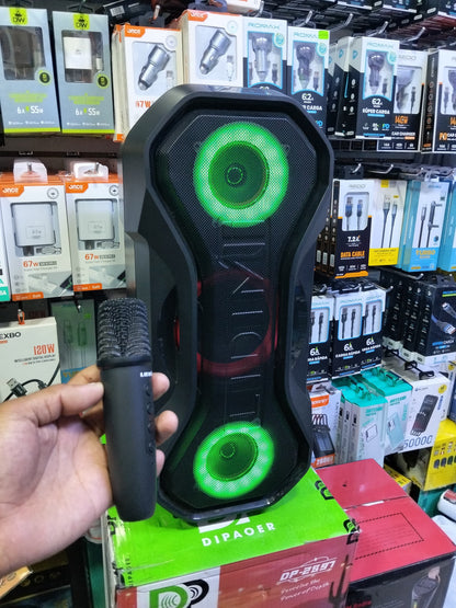 parlante Bluetooth 160W con microfono 53 cm x 25 cm Cod:3039 driver:02