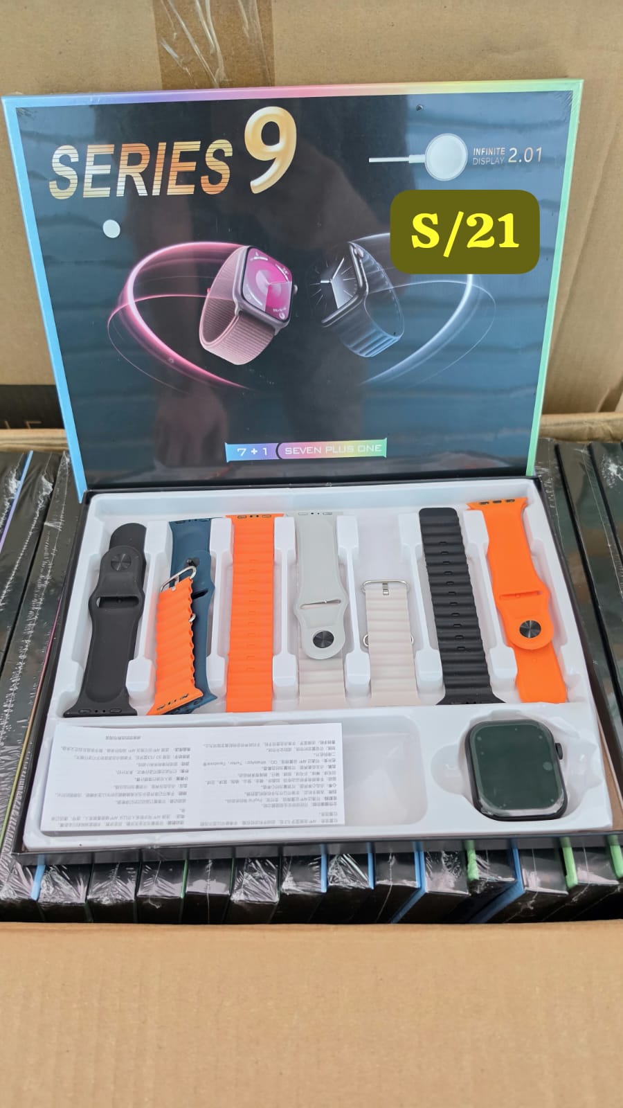 Reloj smartwatch 7 correas Cod:3038 driver:02