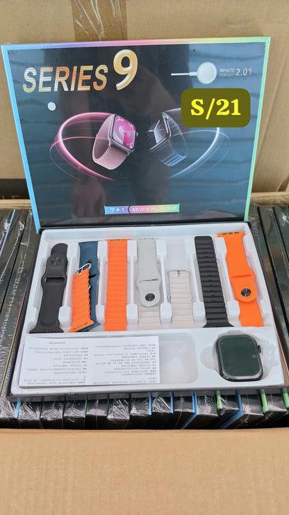 Reloj smartwatch 7 correas Cod:3038 driver:02
