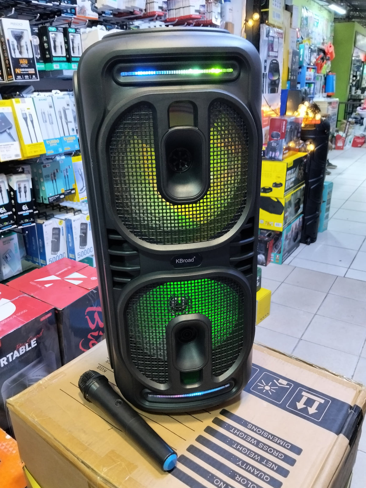 Parlante Bluetooth 8" con microfono Cod:3075 driver:02