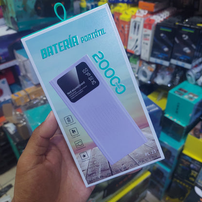 Bateria portatil 20000mah cod:1194.  driver:02