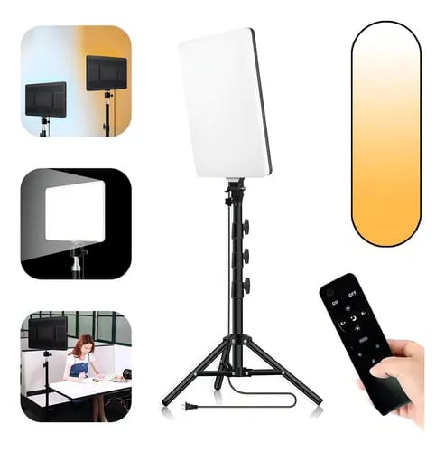 Panel de luz  28 cm x 46 cm Led Kit Tripode Lampara Fotografia Estudio Stream Live Cod:1116 driver :01