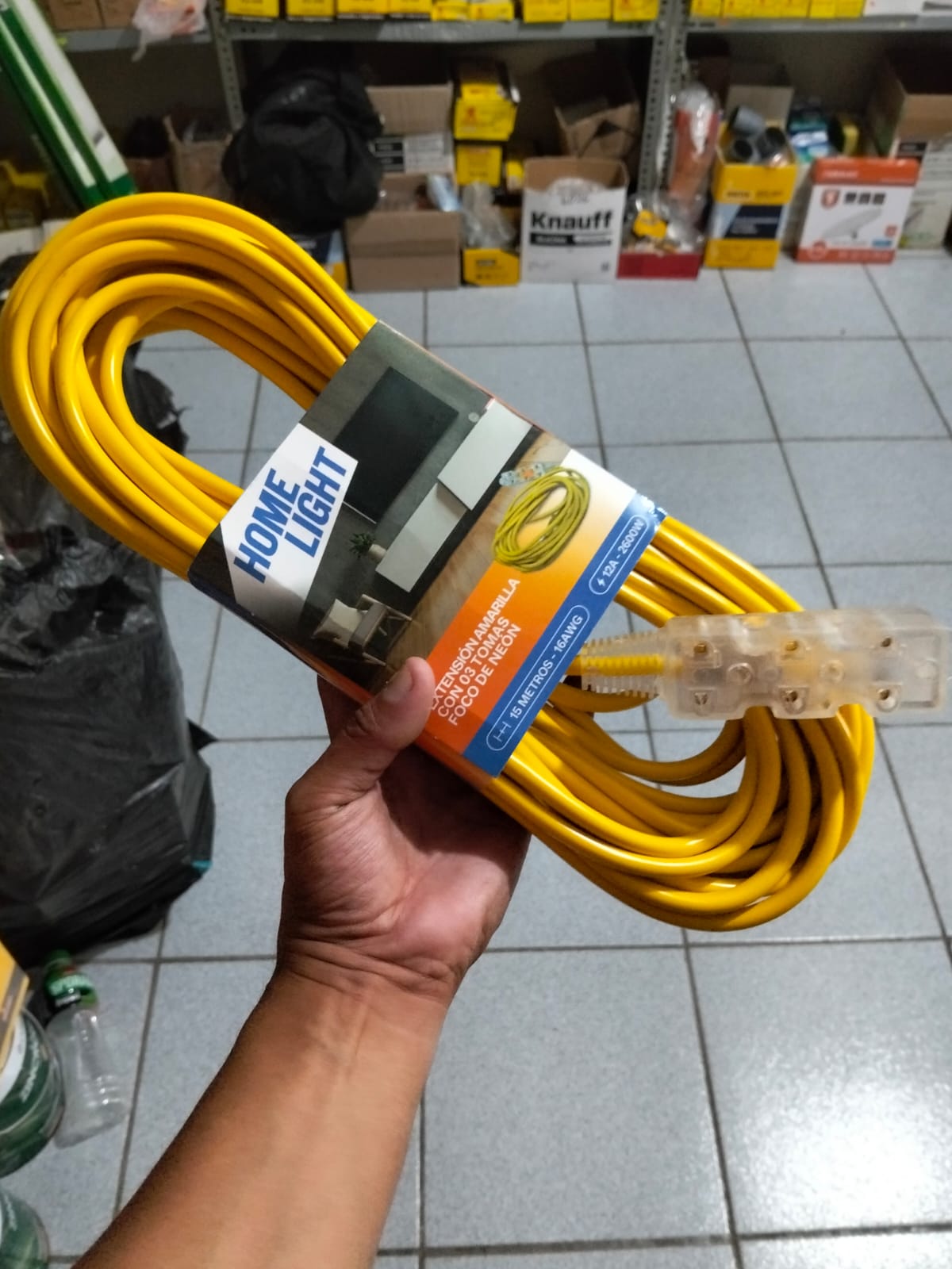 Extensión electrica 15M cod:1518 driver:04