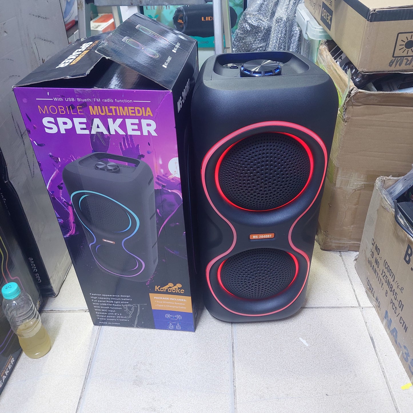 Parlante 8" Bluetooth 50W Cod:6035 driver:02