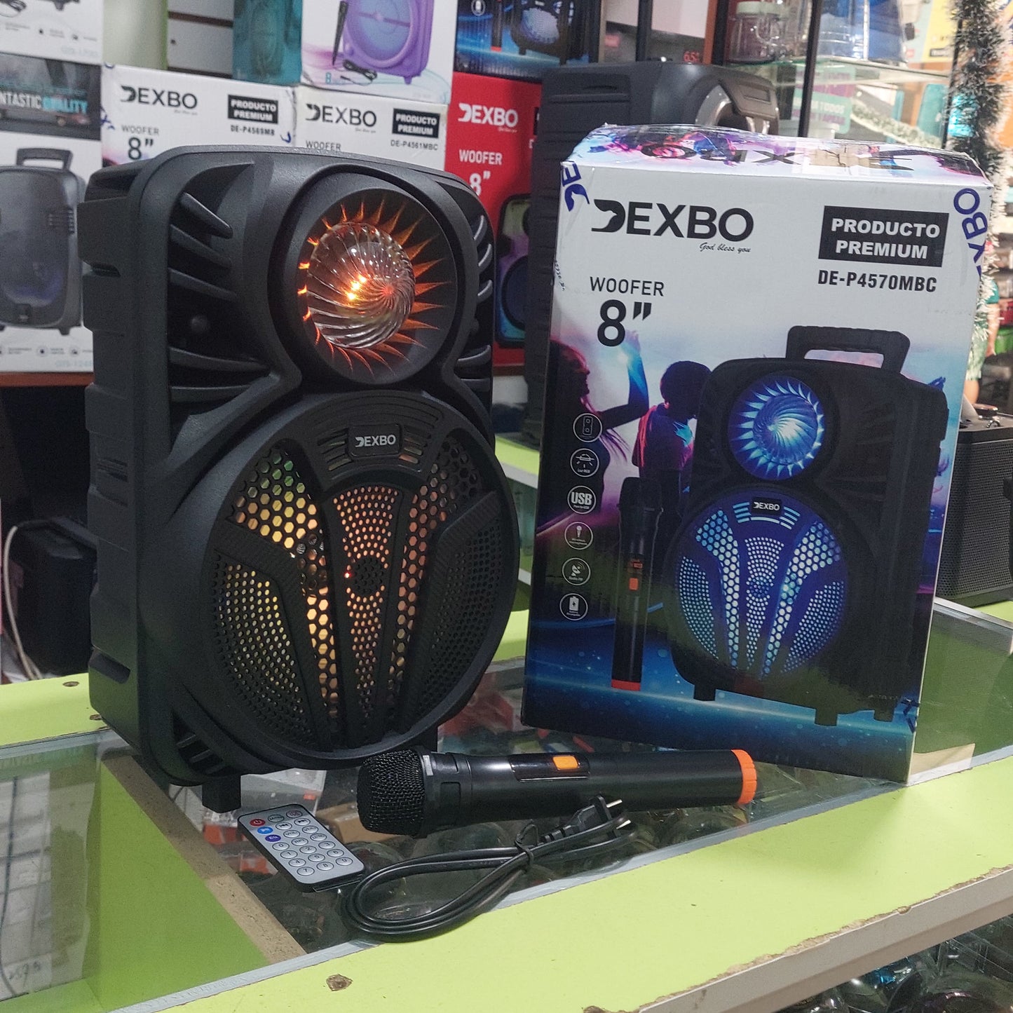 Parlante 20W a corriente y recargable  con microfono Cod:6086 driver :05