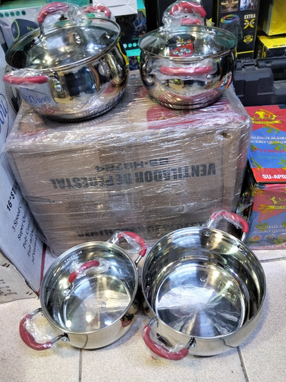 Ollas de acero inoxidable Cod:3013 driver:02