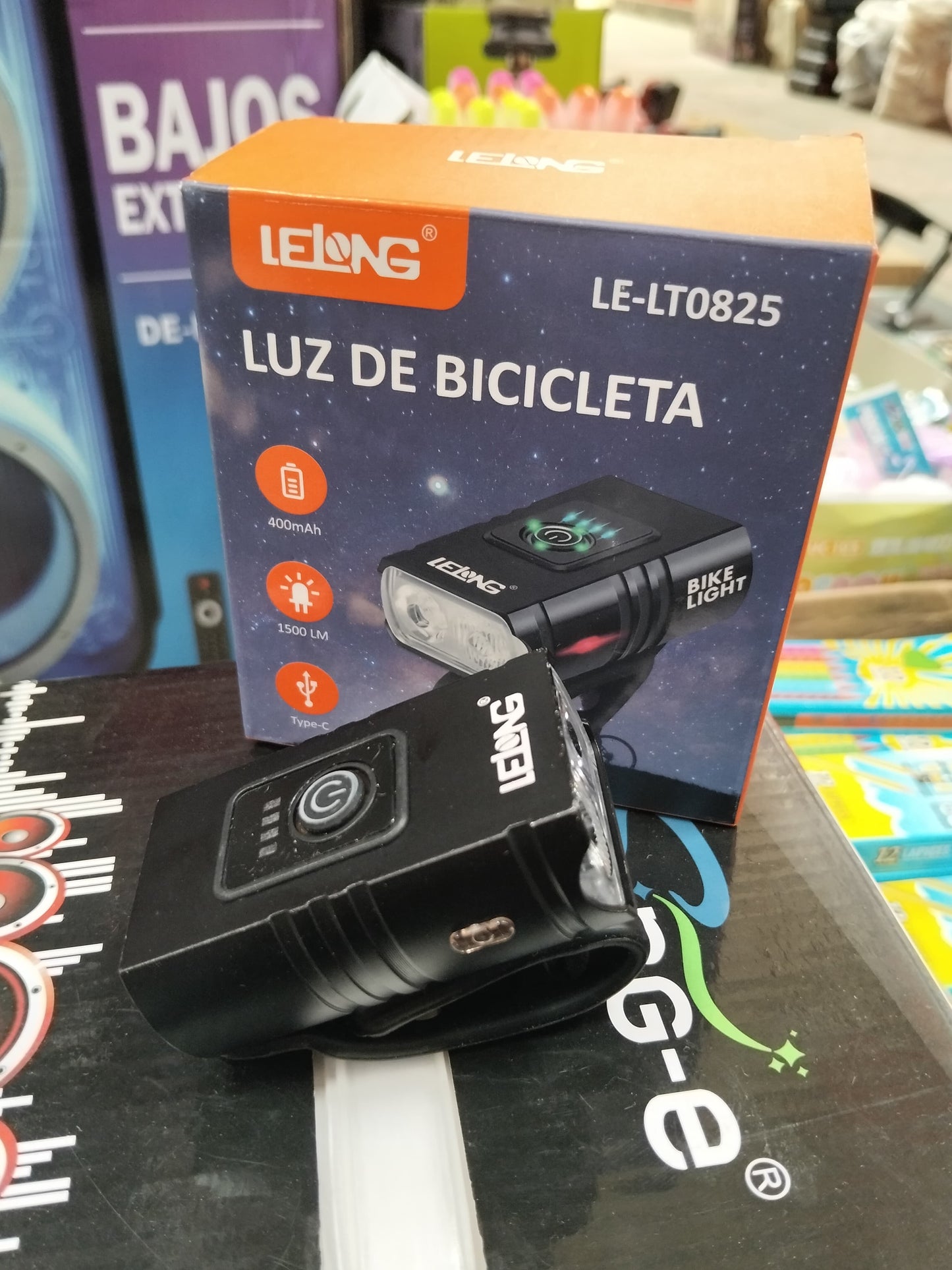 Linterna recargable para bicicleta Cod:1428 driver:01