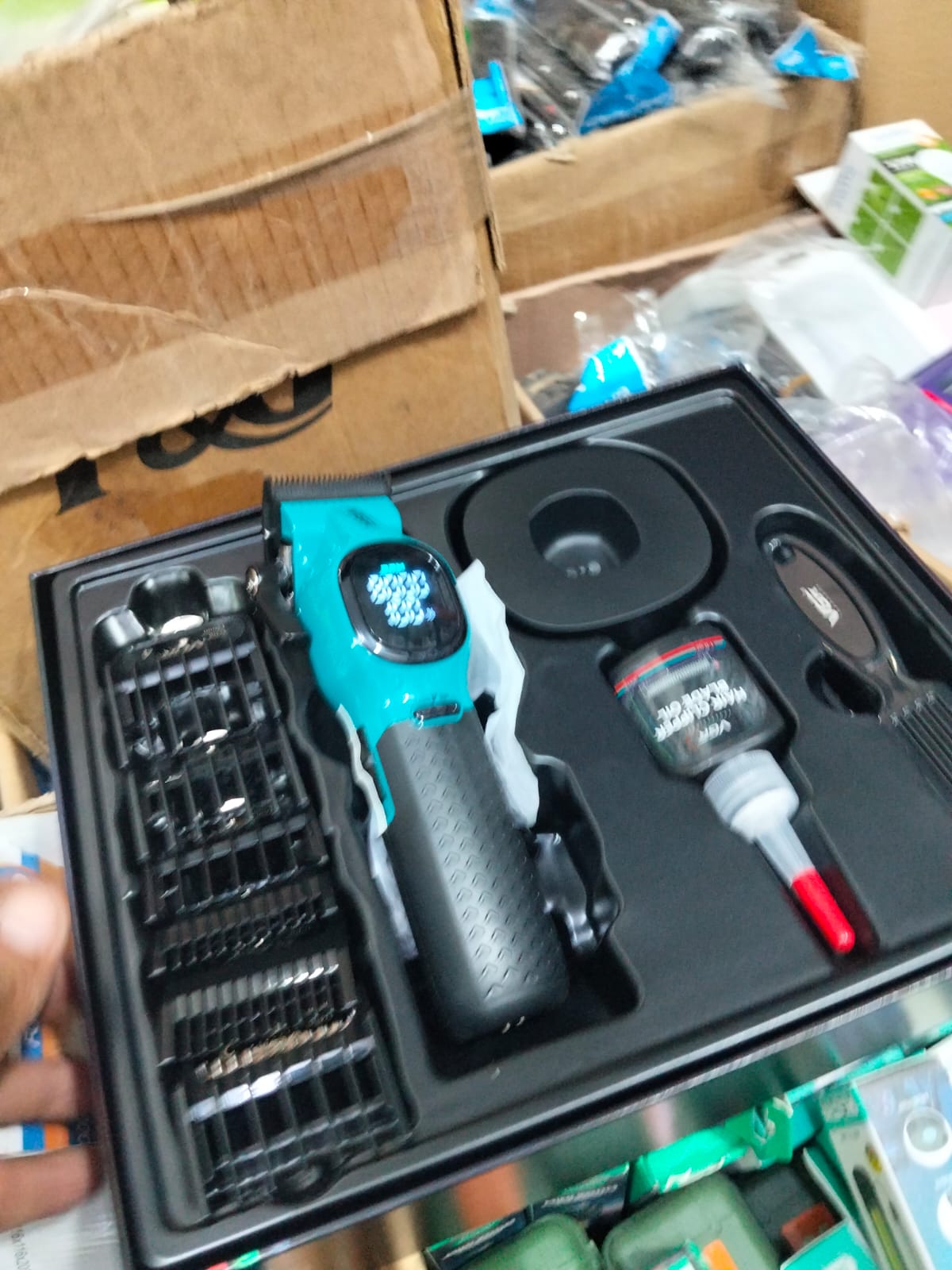 Maquina de cortar cabello inalámbrica profesional  Cod:1597 driver:01