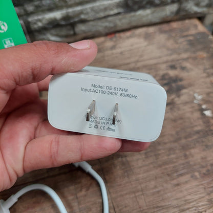 cargador carga rapida Micro V8  65W Cod:3181 COD:01