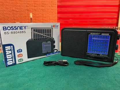 Radio FM/AM recargable  con panel Cod:1362 driver :03