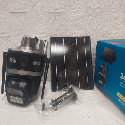 Camara de Seguridad WiFi con Panel Solar Doble Lente Cod:1144 driver:01