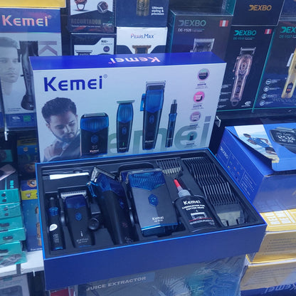 Maquina Cortar Pelo 4  en 1 
Kit Combo Barbero Kemei Cod:3340 Driver :02