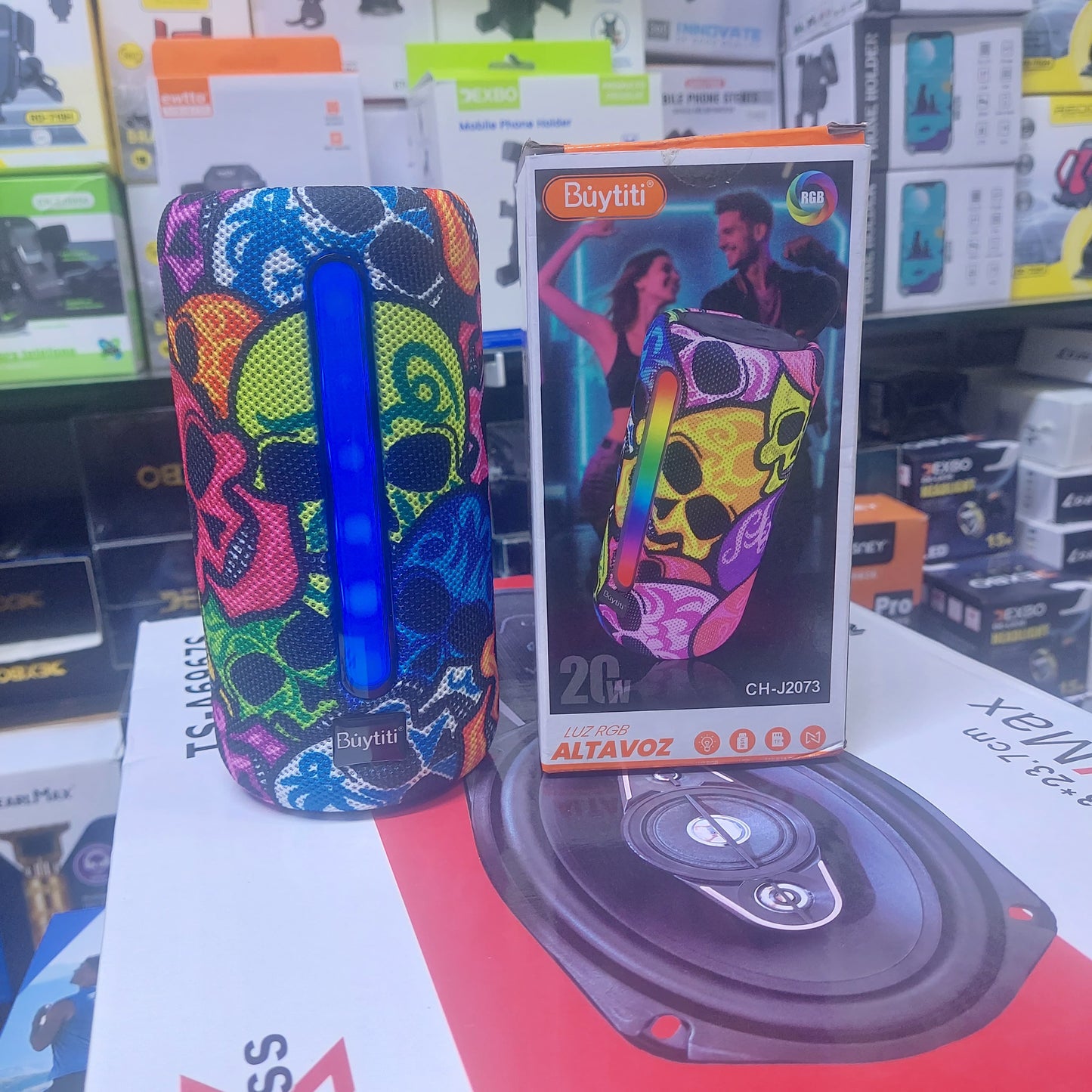 parlante Bluetooth calavera 20W cod:3318 Driver :02