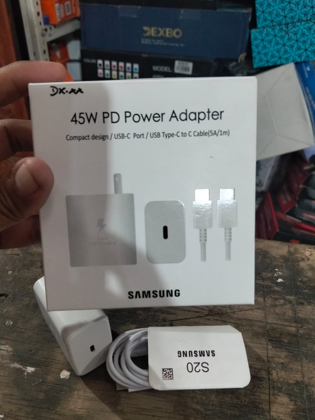 cargador Tipo  C a C 45W para celulares Samsung Cod:1598
