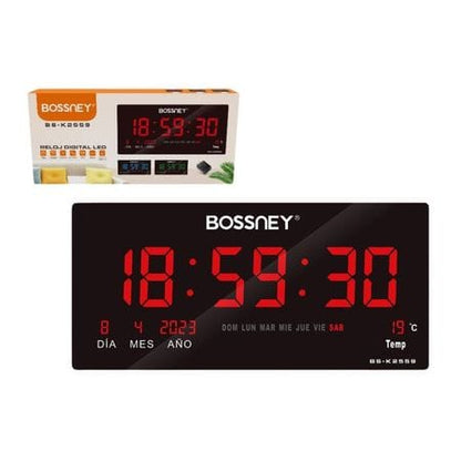 Reloj digital 44 cm  x 21 cm  pared Cod:1369 driver:03