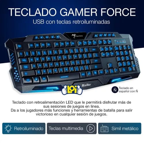 Teclado  gamer Kolke Cod:3332 Driver :03