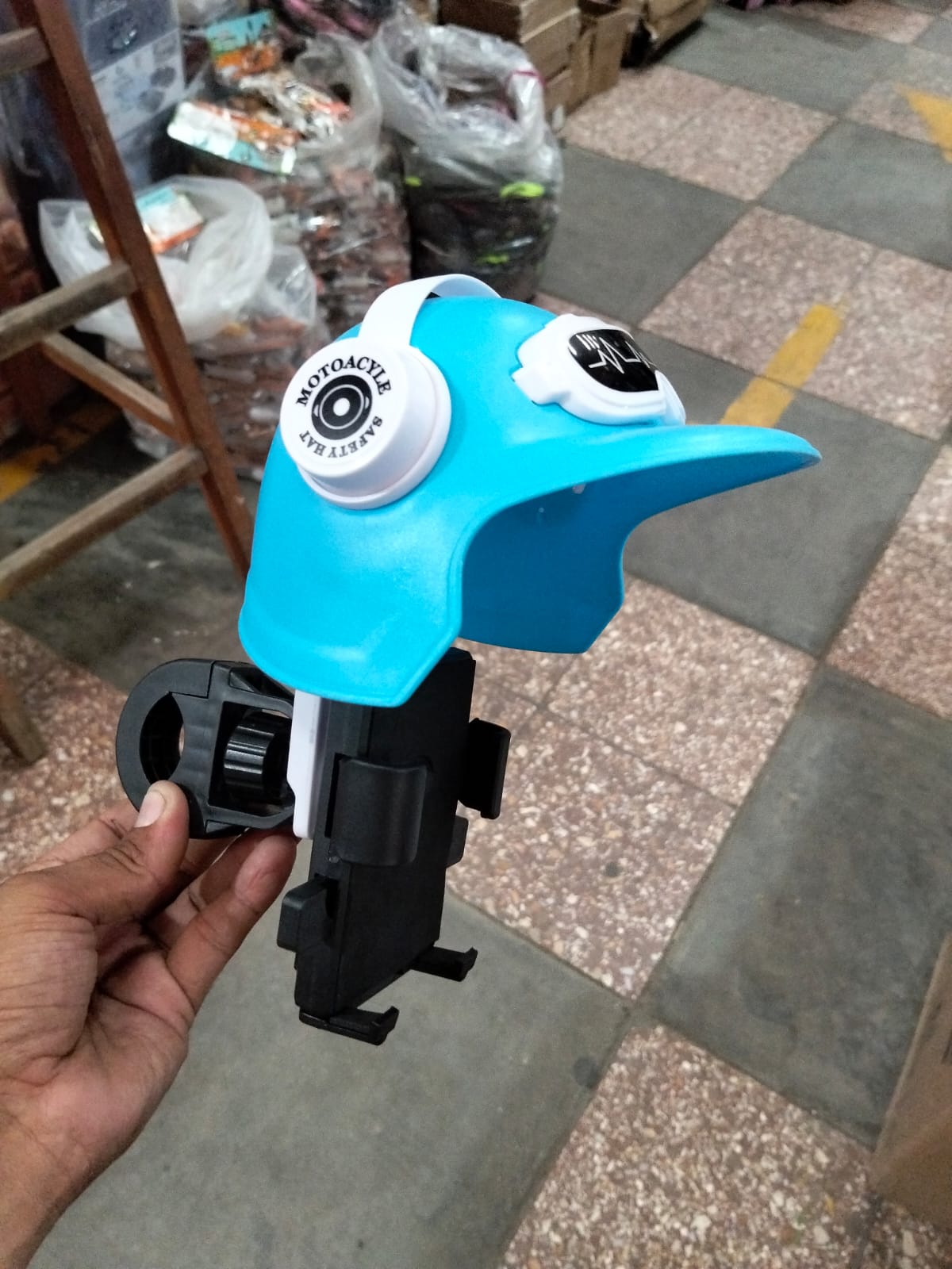 Soporte de celular moto con casco Cod:13455 driver:01