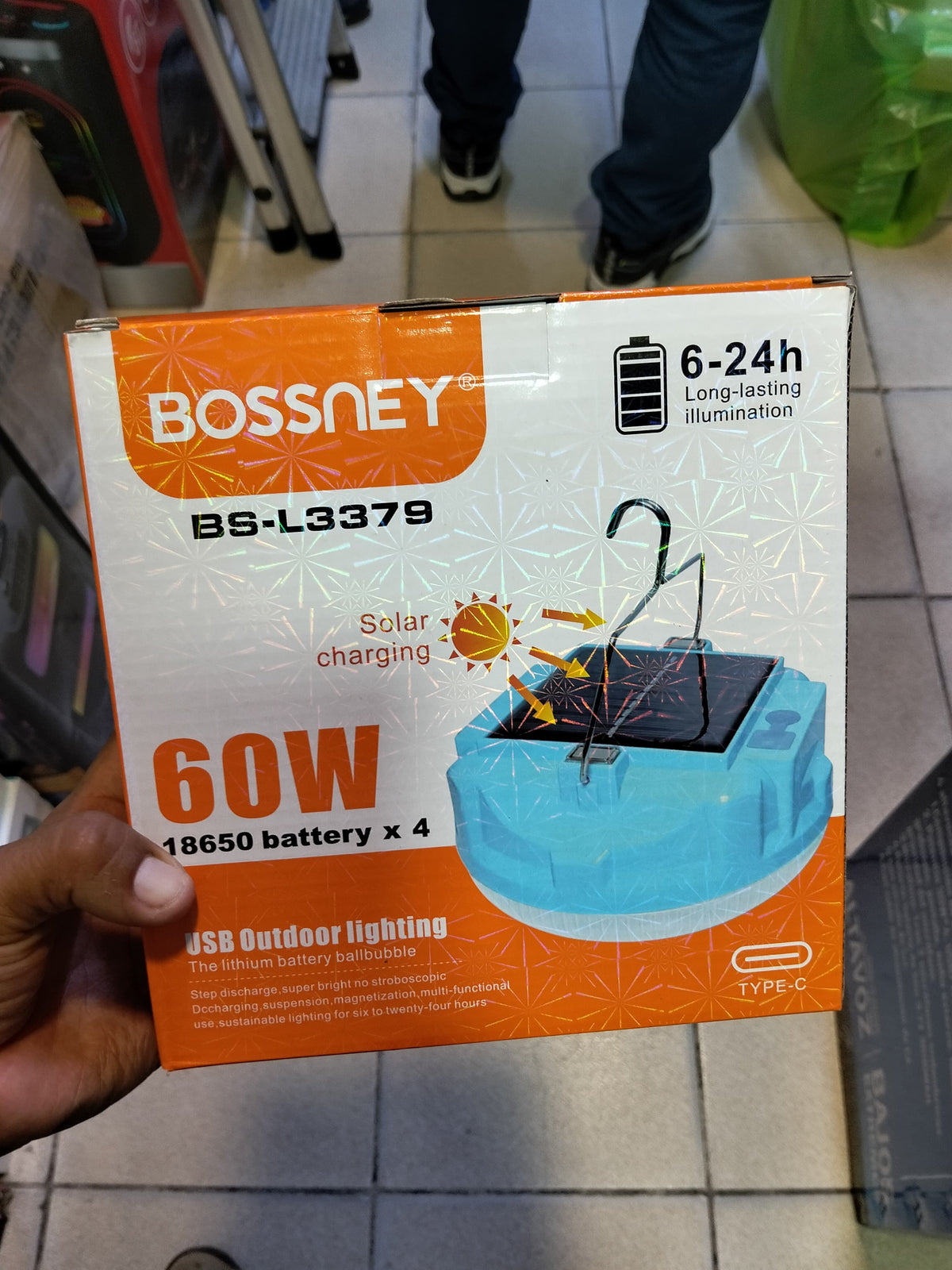 Foco recargable 60w solar Cod : 5098 driver:02