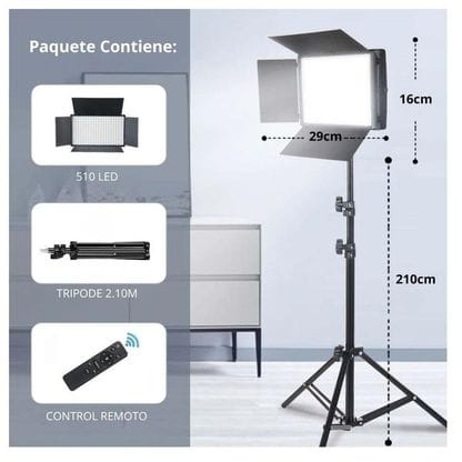 Panel luz led con tripode 2.10 Cod:1451 driver :01