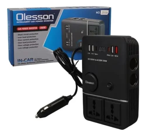 Inversor cargador cigarrera para  carro Cod:1203 driver:05