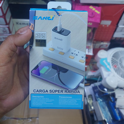 Cargador 100w tipo C  Cod: 1196 driver: 02